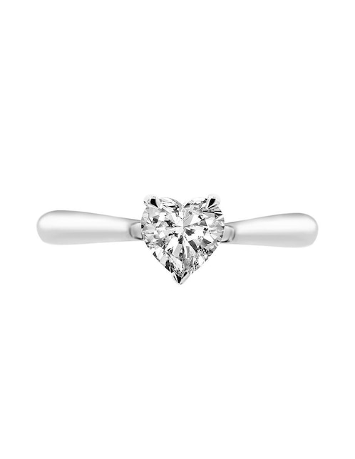 Solitario de oro 14 k Cuare diamante 1