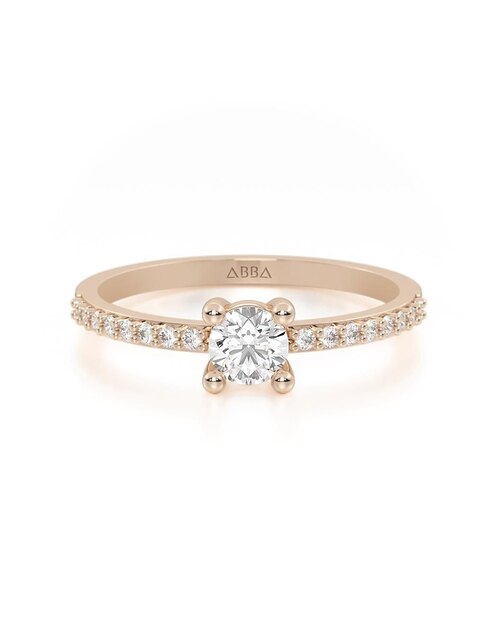 Anillo de compromiso de oro 10 k 1