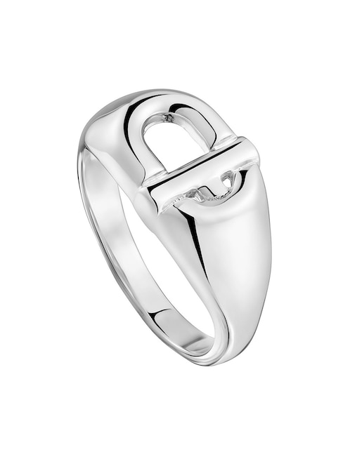 Anillo ovalado Tous Manifesto de plata brillante