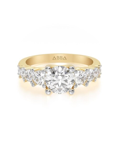 Anillo de compromiso de oro 10 k
