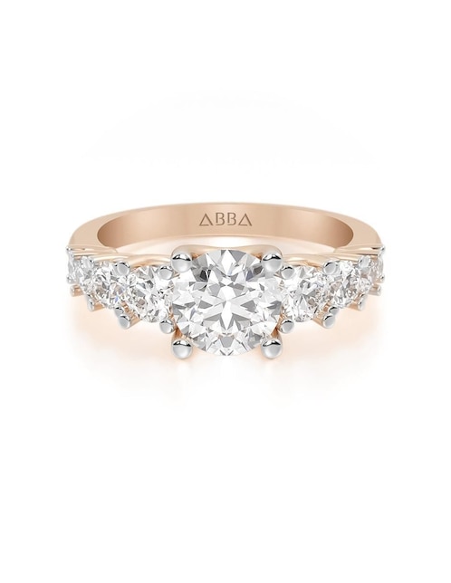 Anillo de compromiso de oro 10 k 1