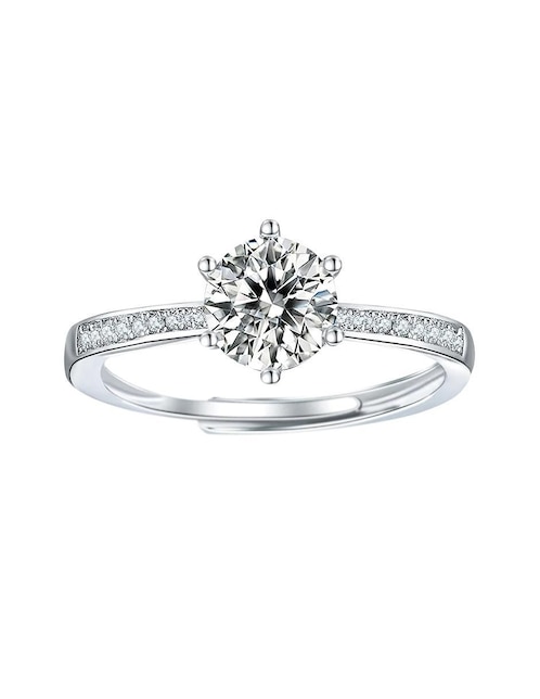 Anillo de compromiso Clepsidra zirconia