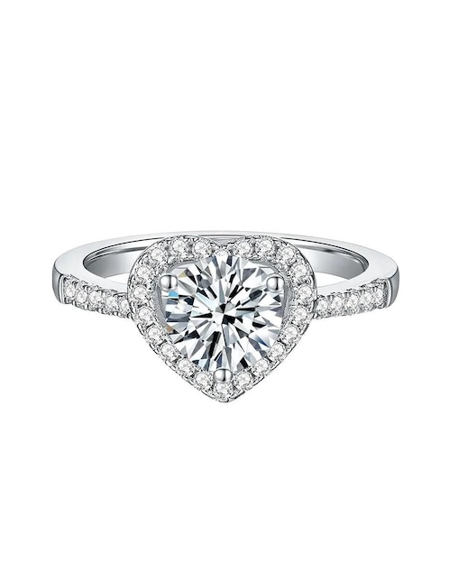 Anillo de compromiso Clepsidra zirconia