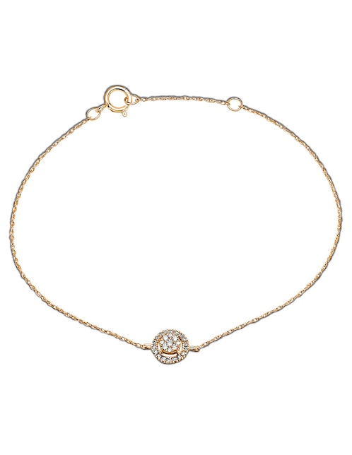 Pulsera de oro 14 K con acabado brillante 1