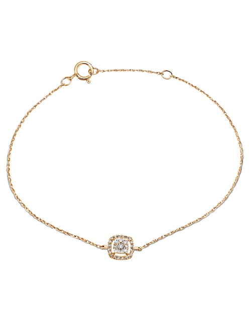 Pulsera Jayda de oro amarillo 14 K con acabado brillante