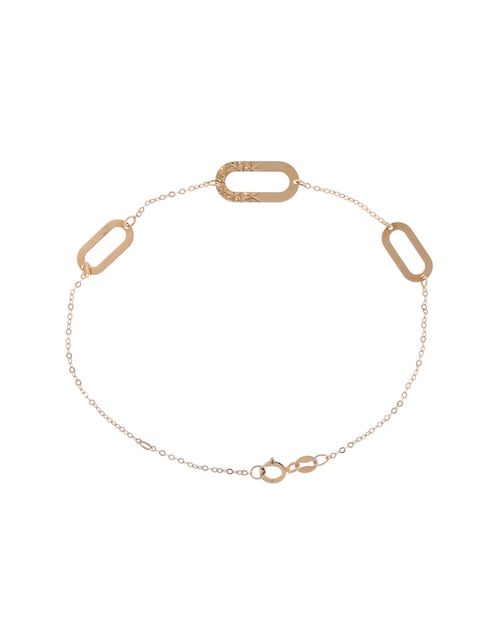 Pulsera de oro 14 K con acabado brillante 1
