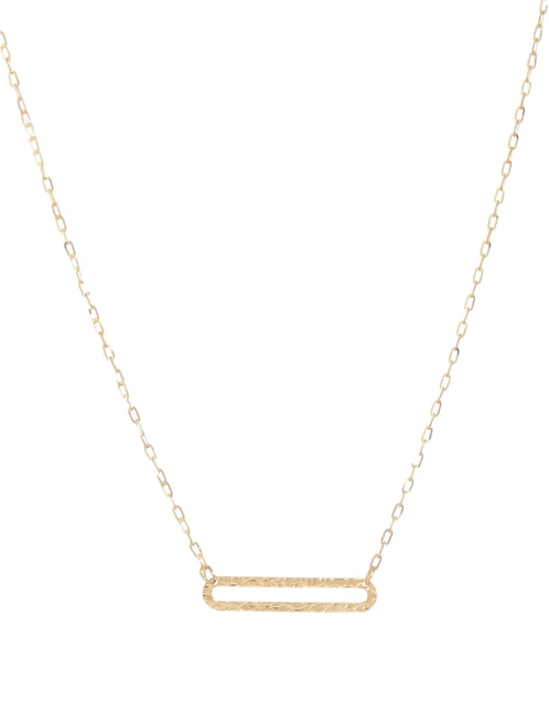 Collar ovalado de oro 14 K 1