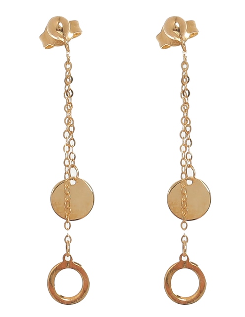 Aretes redondos Unoaerre de oro