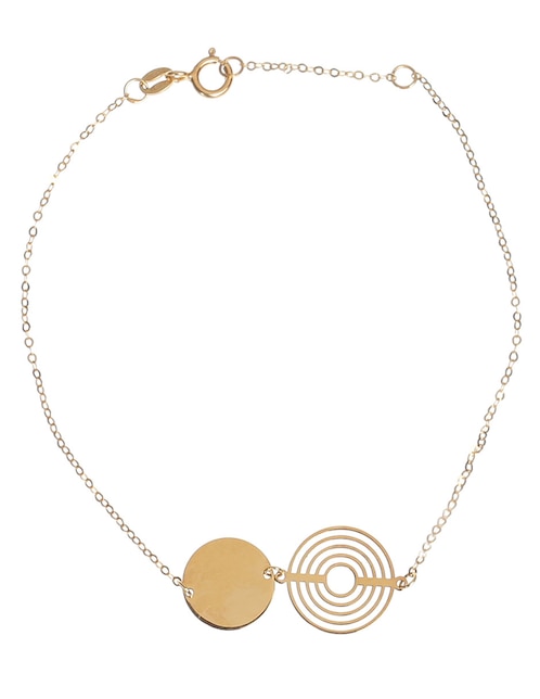 Pulsera de oro 14 K con acabado brillante 1