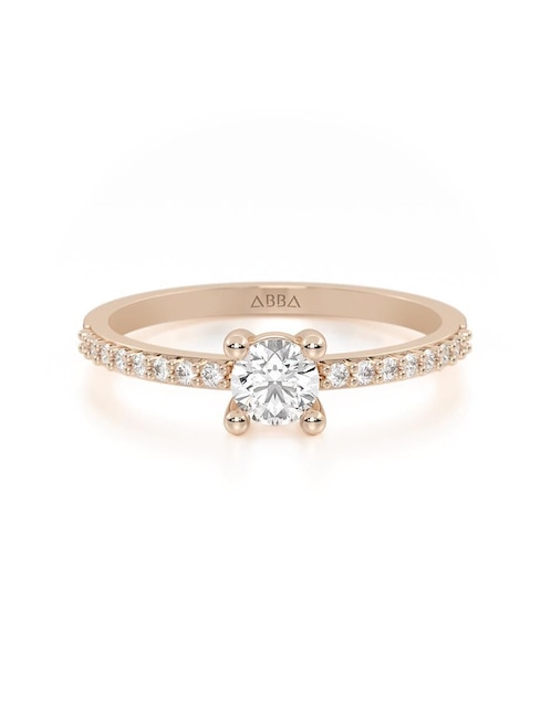 Anillo de compromiso de oro 14 k 1