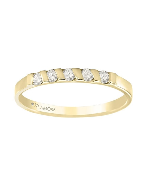 Chumbela "de" oro 14 k klamore diamante