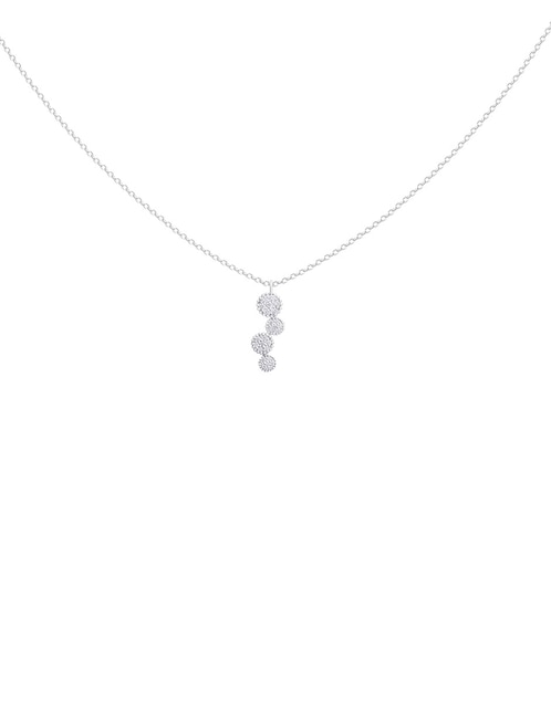 Collar de oro blanco 14 K 1