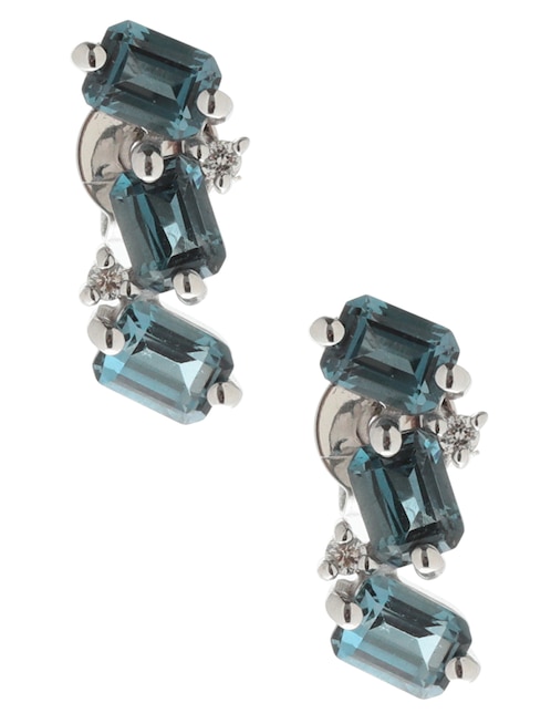 Aretes con acabado brillante fantasía 1