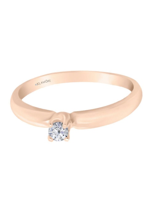 Solitario de oro 14 k Aryan diamante 1