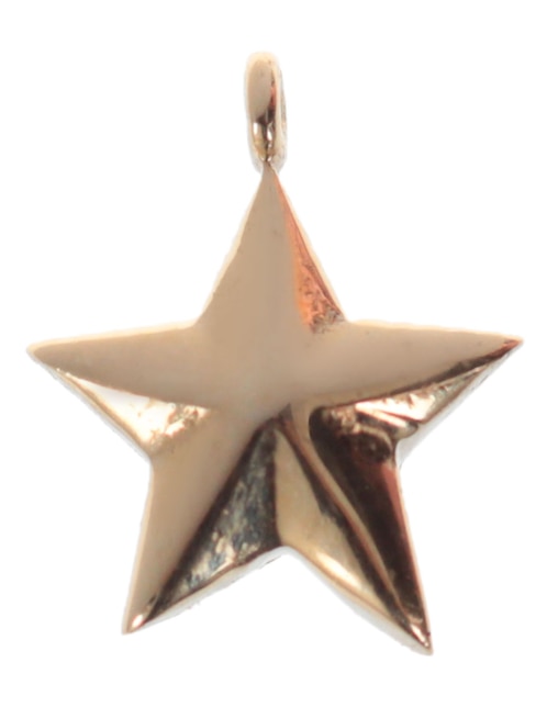 Charm de estrella de oro 14 K 1