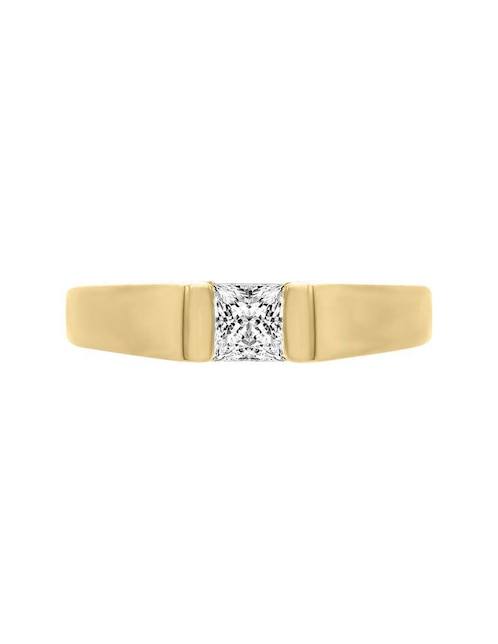 Solitario "de" oro 14 k klamore diamante