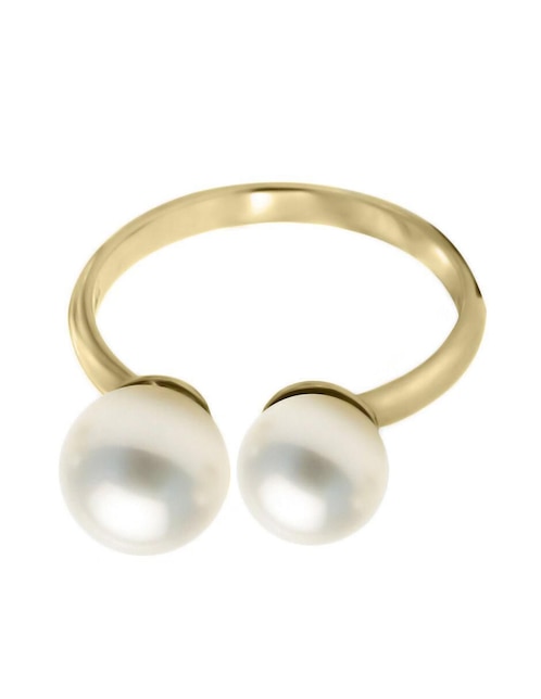 Anillo Klamore May 14 k de oro perla pulido