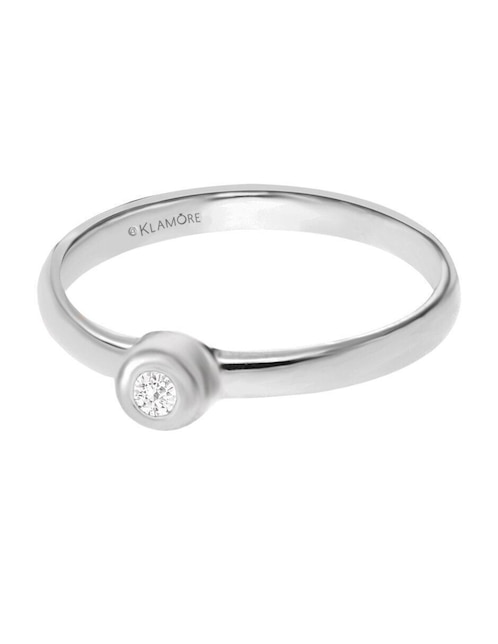 Solitario de oro 14 k Venus diamante 1