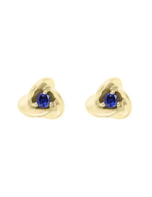 Corto "de (si aplica)" flor sin licencia fascinare kamill "de" oro 14 k zafiro