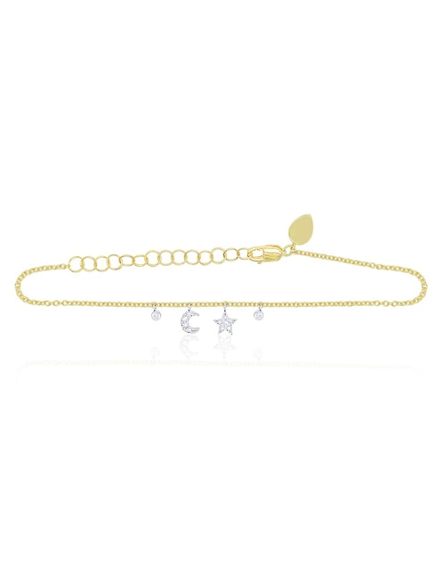 Brazalete Meira T de oro amarillo 14 K con acabado brillante