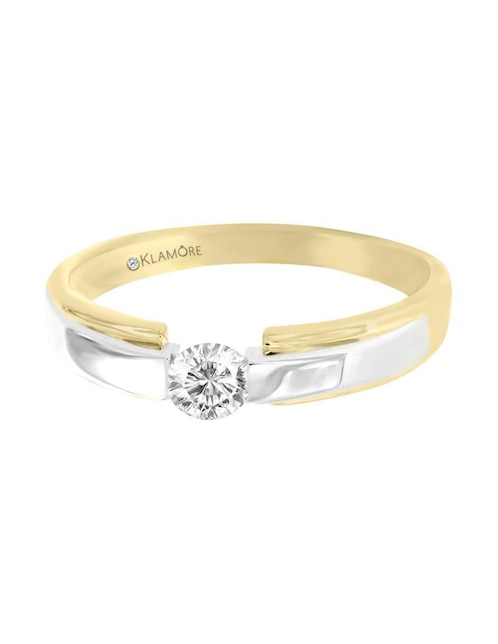Solitario de oro 14 k Creati diamante 1