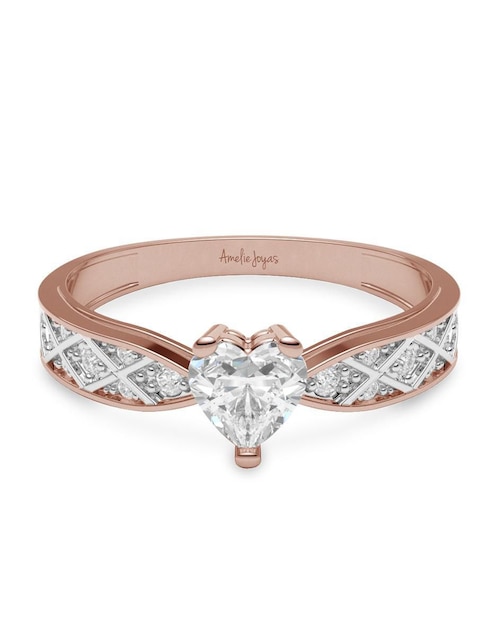 Anillo de compromiso de oro 14 k 1