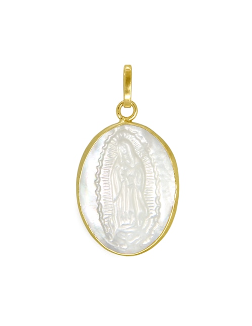 Colgante Y Dije ovalada méxico de oro amarillo 14 K 1