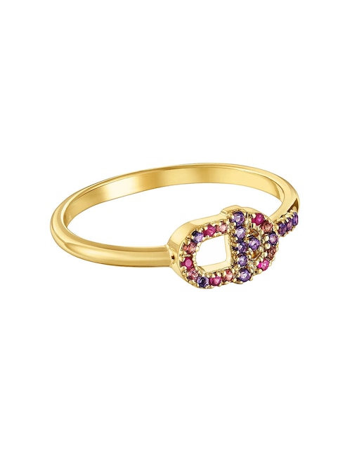 Anillo Tous Manifesto 18 k de oro amatista brillante