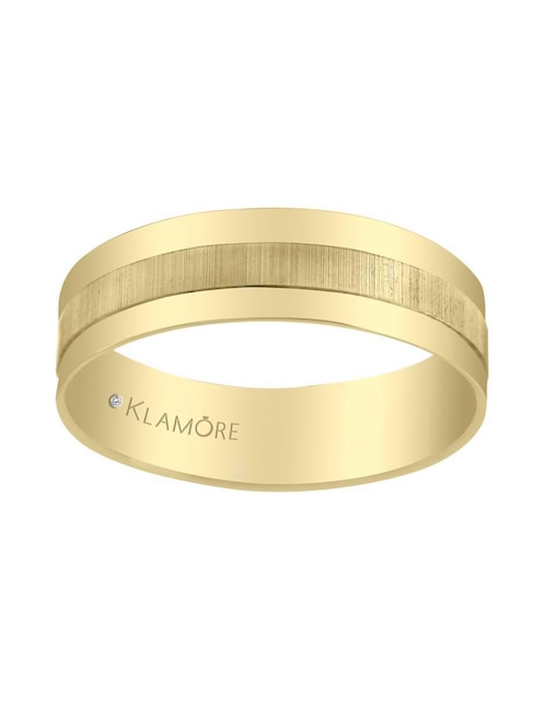 Argolla "de" oro 14 k klamore sin gema