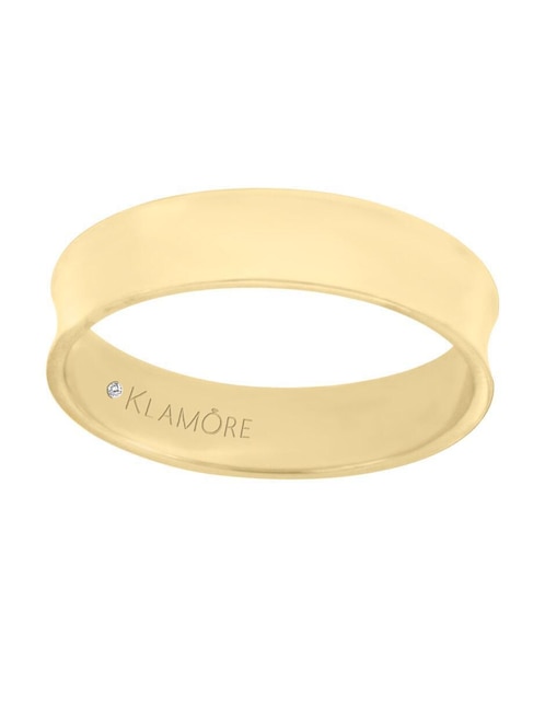 Argolla "de" oro 14 k klamore sin gema