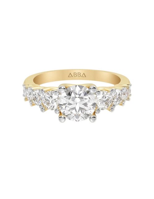 Anillo de compromiso de oro 14 k Anillo de compromiso de oro 14 k