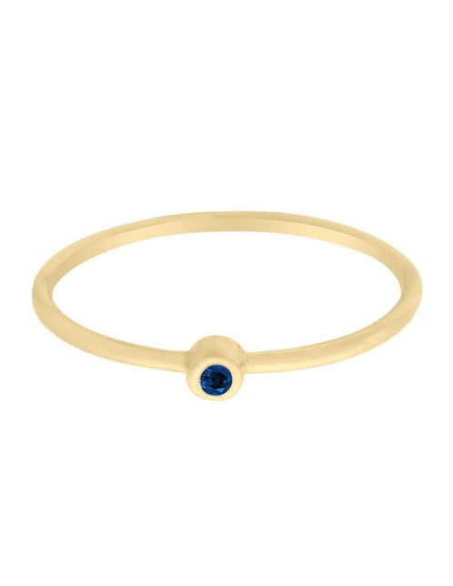 Anillo New Day 14 k de oro zafiro pulido 1