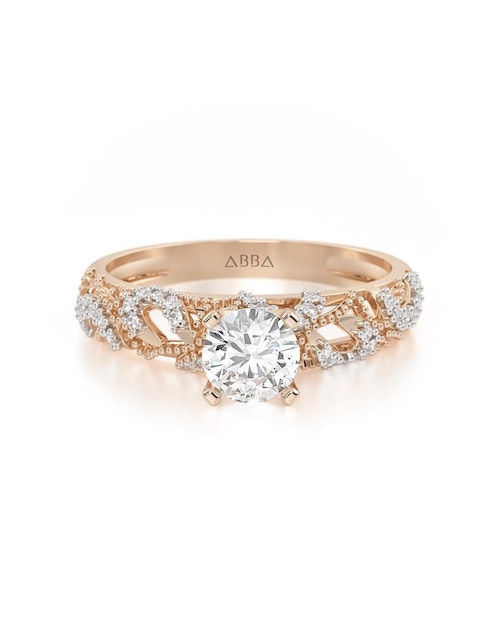 Anillo de compromiso de oro 14 k 1