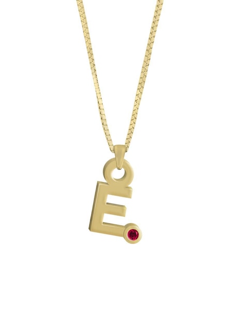 Collar de letras Gardenia de oro 14 K