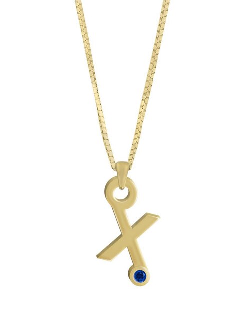 Collar de letras Fascinare Gardenia de oro 14 K