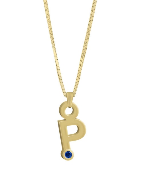 Collar de letras Gardenia de oro 14 K