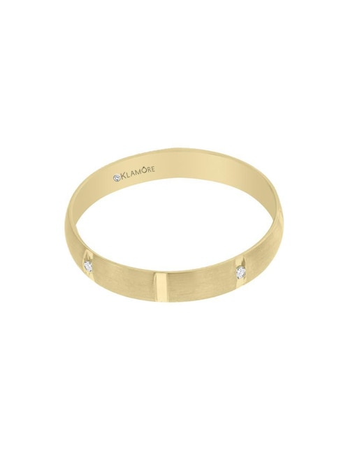 Argolla "de" oro 14 k klamore sin gema