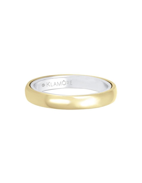 Argolla "de" oro 14 k klamore sin gema