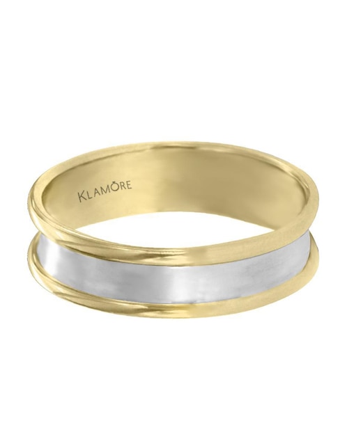 Argolla "de" oro 14 k klamore sin gema