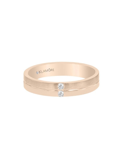 Argolla de oro 14 k Carlee diamante 1