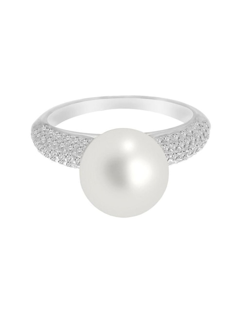 Anillo Klamore Nadia 14 k de oro diamante y perla pulido