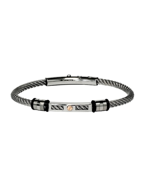 Brazalete klamore "de" acero inoxidable sin kilataje sin familia "con acabado" brillante