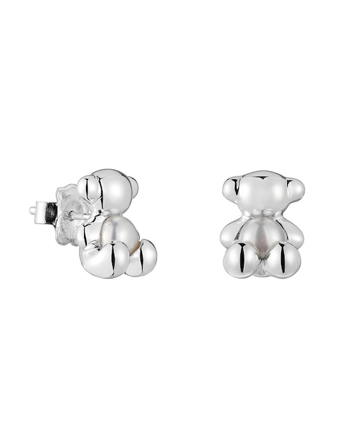 Aretes de oso Tous Bold Bear de plata P 925 con acabado espejo nácar