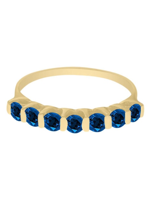 Churumbela de oro amarillo 14 k Fascinare Samay zafiro