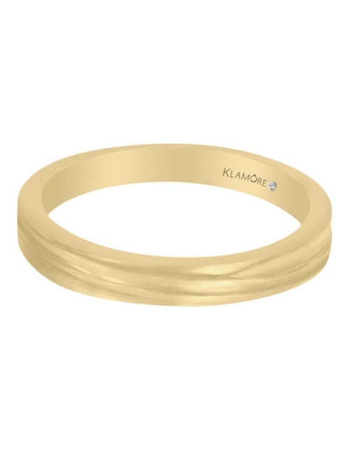 Argolla "de" oro 14 k klamore sin gema