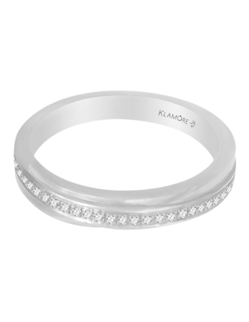 Argolla de oro 14 k Shira diamante 1