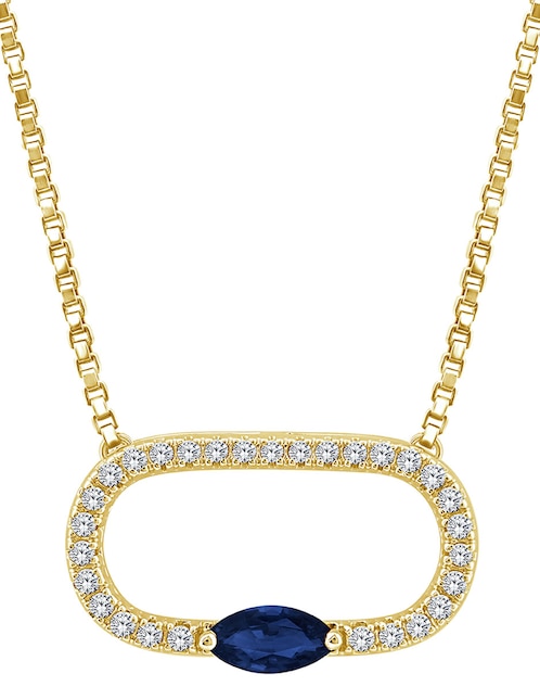 Collar ovalado Esperanza de oro 14 K 1