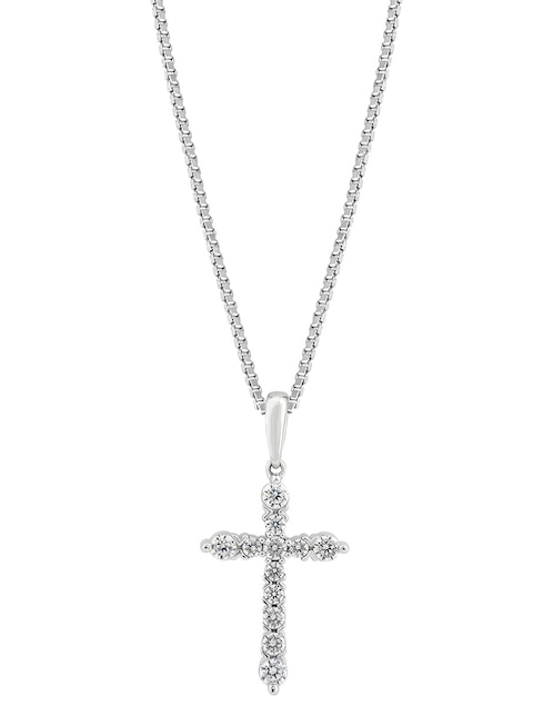 Collar de cruz de oro 14 K 1