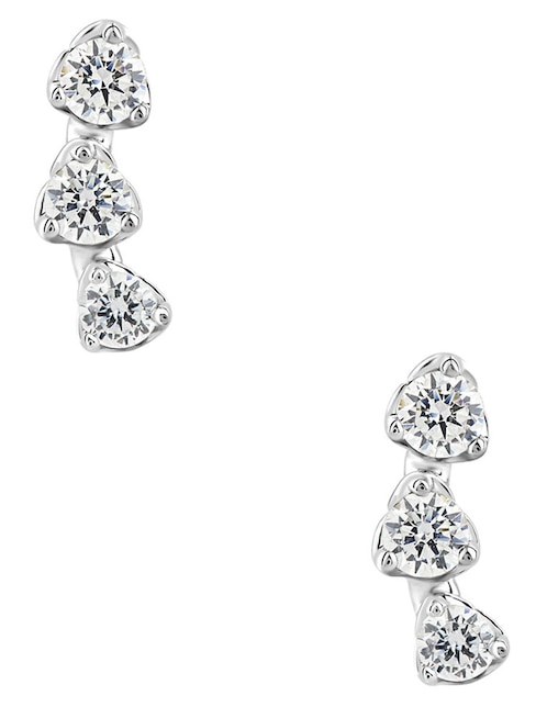 Aretes de oro con acabado brillante 1