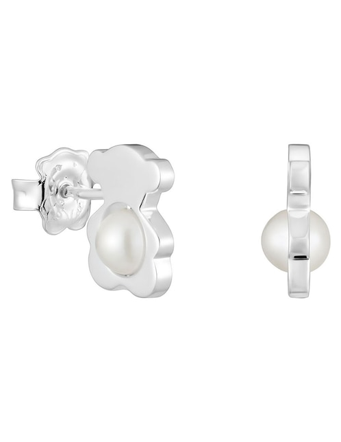 Aretes de oso Tous I-Bear de plata P 925 con acabado espejo perla